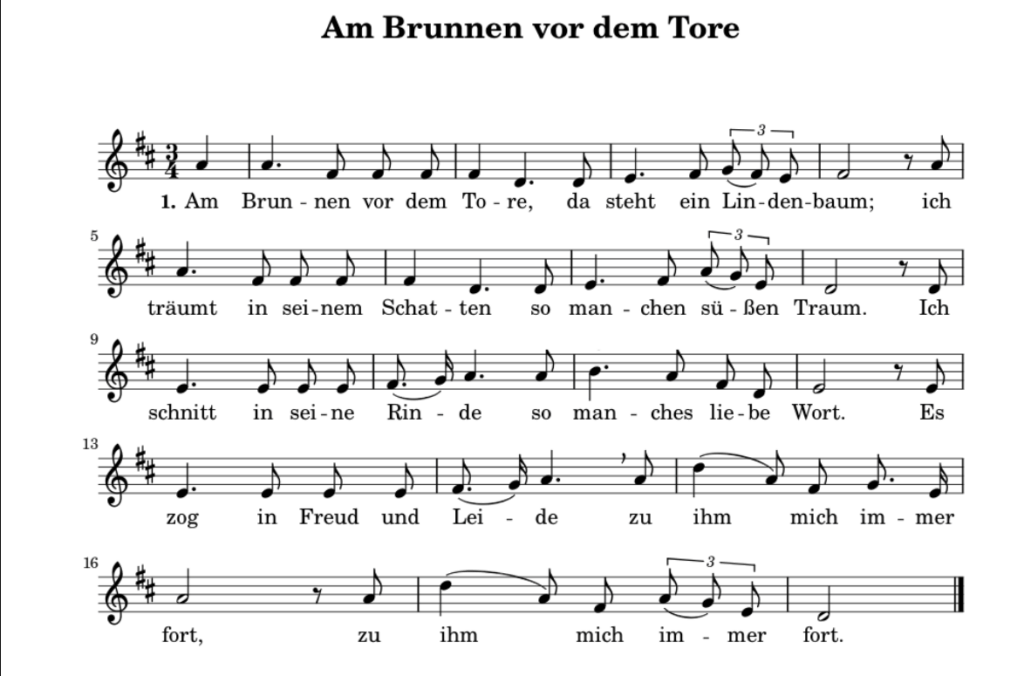 Am Brunnen vor dem Tore