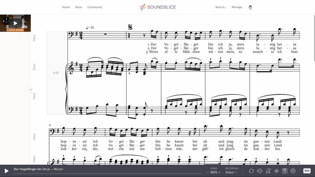 Der Vogelfänger bin ich ja